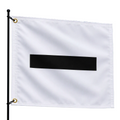White Starter Flag with Black “Minus -” Sign