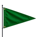 Green Pennant Starter Flag - Triangle Shape