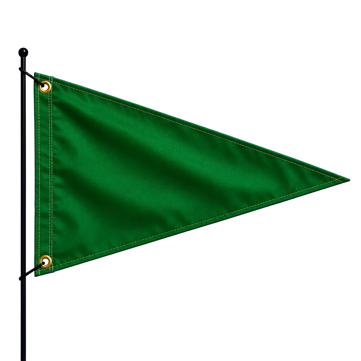 Green Pennant Starter Flag - Triangle Shape